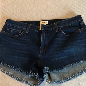L’Agence frayed hem Jean shorts